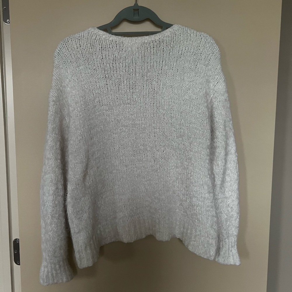 White Knit Nordstrom Sweater View 3